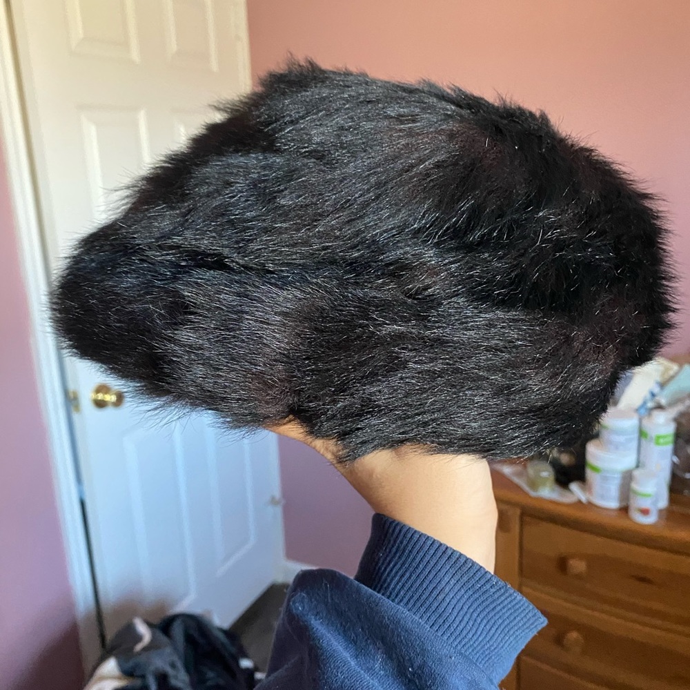 Real fur hat